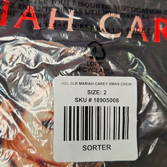 ❤️NWT VINTAGE TORRID - TEE MARIAH CAREY GRAPHIC CHRISTMAS HOLIDAY SHIRT SIZE 2X - Picture 8 of 11